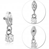 TITANIUM JEWELED MICRO ATTACHMENT FOR 1.2MM INTERNALLY THREADED PINS