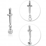 TITANIUM JEWELLED MICRO ATTACHMENT FOR 1.2MM INTERNALLY THREADED PINS