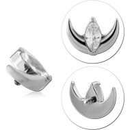 TITANIUM MICRO JEWELED ATTACHMENT FOR 1.2MM INTERNALLY THREADED PINS
