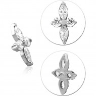 TITANIUM JEWELED MICRO ATTACHMENT FOR 1.2MM INTERNALLY THREADED PINS-KITE