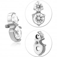 TITANIUM JEWELED MICRO ATTACHMENT FOR 1.2MM INTERNALLY THREADED PINS-KITE