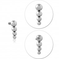 TITANIUM MICRO ATTACHMENT FOR 1.2MM INTERNALLY THREADED PINS