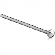 TITANIUM STRAIGHT BALL NOSE STUD 19MM