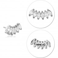 TITANIUM JEWELLED THREADLESS TOPS ATTACHMENT