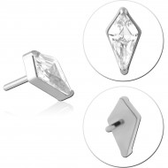 TITANIUM JEWELED THREADLESS TOPS ATTACHMENT SIZE 2.5X5MM
