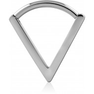 TITANIUM V SHAPE SEPTUM RING PIERCING