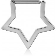 TITANIUM STAR SEPTUM RING PIERCING