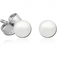 UV ACRYLIC BALL EAR STUDS PAIR