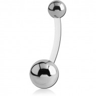 BIOFLEX NAVEL BANANA WITH STEEL BALLS PIERCING