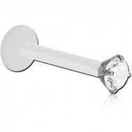 BIOFLEX INTERNAL LABRET WITH JEWELLED SURGICAL STEEL ATTACHMENT PIERCING