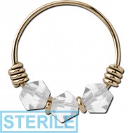 STERILE 14K GOLD SEAMLESS RING