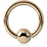 STERILE 14K GOLD FIXED BEAD RING PIERCING