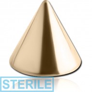 STERILE 14K GOLD MICRO CONE