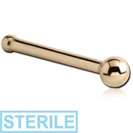 STERILE 14K GOLD NOSE BONE