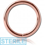 STERILE 14K ROSE GOLD SEAMLESS RING