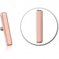 STERILE 14K ROSE GOLD ATTACHMENT FOR 1.2MM INTERNALLY THREADED PINS PIERCING