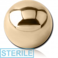 STERILE 18K GOLD BALL