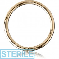 STERILE 18K GOLD SEAMLESS RING