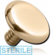 STERILE 18K GOLD DISC FOR 1.6MM INTERNALLY THREADED PINS