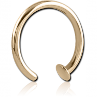 18K GOLD OPEN NOSE RING