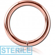 STERILE 18K ROSE GOLD SEAMLESS RING
