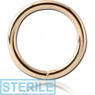 STERILE 9K GOLD SEAMLESS RING