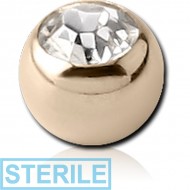 STERILE 9K GOLD HIGH END CRYSTAL JEWELLED BALL