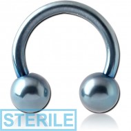 STERILE ANODISED SURGICAL STEEL CIRCULAR BARBELL