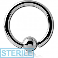 STERILE SURGICAL STEEL ANNEALED BALL CLOSURE RING PIERCING