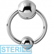 STERILE SURGICAL STEEL BALL CLOSURE RINGBELL PIERCING