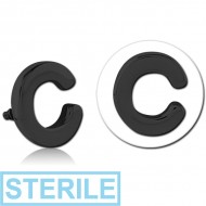 STERILE BLACK PVD COATED SURGICAL STEEL MICRO ATTACHMENT FOR 1.2MM INTERNALLY THREADED PINS - C