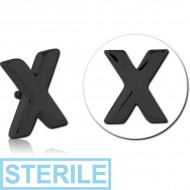 STERILE BLACK PVD COATED SURGICAL STEEL MICRO ATTACHMENT FOR 1.2MM INTERNALLY THREADED PINS - X