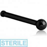 STERILE BLACK PVD COATED SURGICAL STEEL BALL NOSE BONE