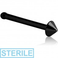 STERILE BLACK PVD COATED SURGICAL STEEL CONE NOSE BONE