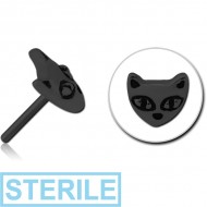 STERILE BLACK PVD COATED SURGICAL STEEL THREADLESS ATTACHMENT - CAT