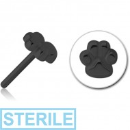 STERILE BLACK PVD COATED SURGICAL STEEL THREADLESS ATTACHMENT - PAW