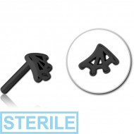 STERILE BLACK PVD COATED SURGICAL STEEL THREADLESS ATTACHMENT - WEB