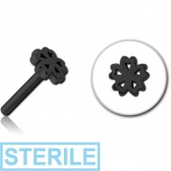 STERILE BLACK PVD COATED SURGICAL STEEL THREADLESS ATTACHMENT - CLOVER