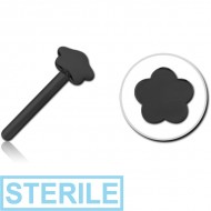 STERILE BLACK PVD COATED SURGICAL STEEL THREADLESS ATTACHMENT - FLOWER