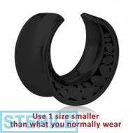 STERILE BLACK PVD COATED SURGICAL STEEL HALF TUNNEL