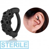 STERILE BLACK PVD COATED SURGICAL STEEL ROOK CLICKER - FILIGREE
