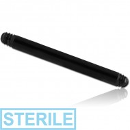 STERILE BLACK PVD COATED TITANIUM MICRO BARBELL PIN