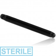 STERILE BLACK PVD COATED TITANIUM MICRO BARBELL PIN