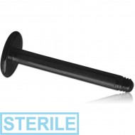 STERILE BLACK PVD COATED TITANIUM MICRO LABRET PIN