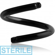 STERILE BLACK PVD COATED TITANIUM BODY SPIRAL PIN