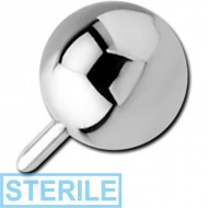 STERILE SURGICAL STEEL PUSH FIT BALL FOR BIOFLEX INTERNAL LABRET PIERCING