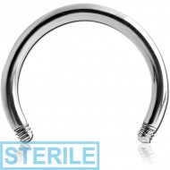 STERILE SURGICAL STEEL CIRCULAR BARBELL PIN PIERCING