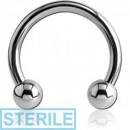 STERILE SURGICAL STEEL CIRCULAR BARBELL PIERCING