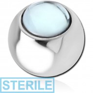 STERILE SURGICAL STEEL CABOCHON BALL PIERCING