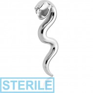 STERILE SURGICAL STEEL CLAW - SNAKE WITH FANGS PIERCING